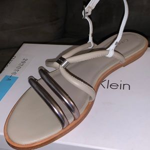 Calvin Klein sandals (not between toes)